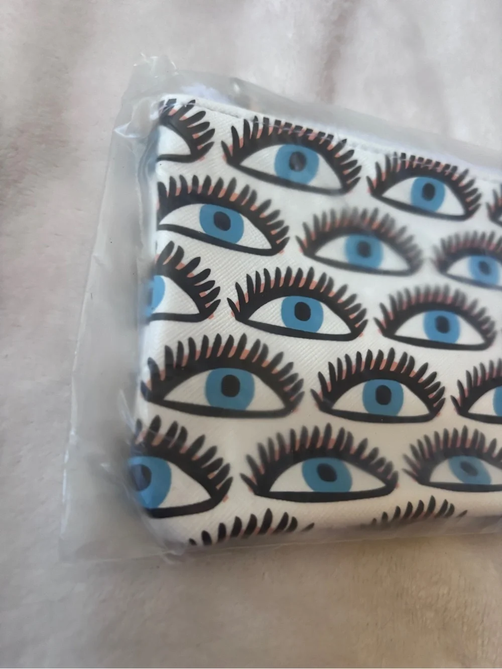 Bobbi Brown Evil Eye Print Cosmetic Bag Makeup Pouch NWOT Travel Beauty Bag